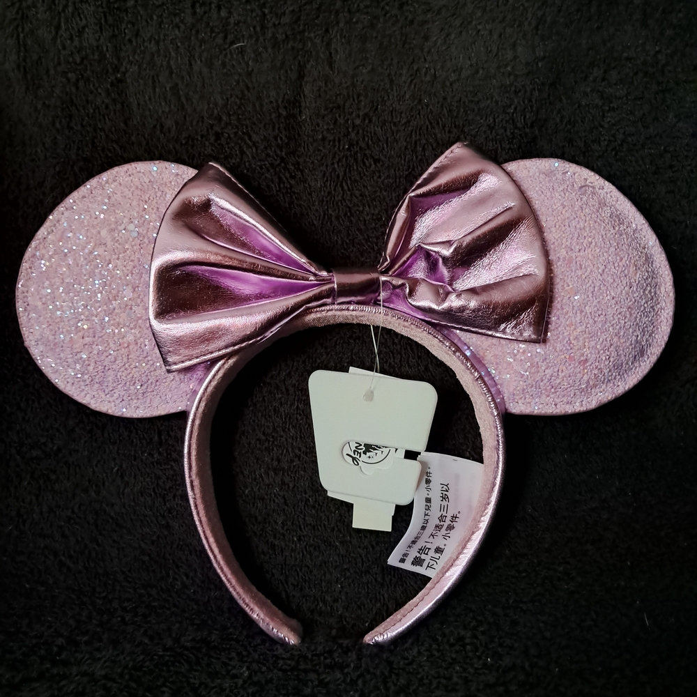 Disney Parks Lavender Glitter Mouse Ears Headband